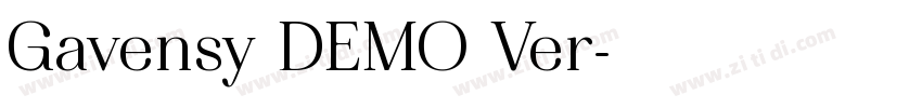 Gavensy DEMO Ver字体转换